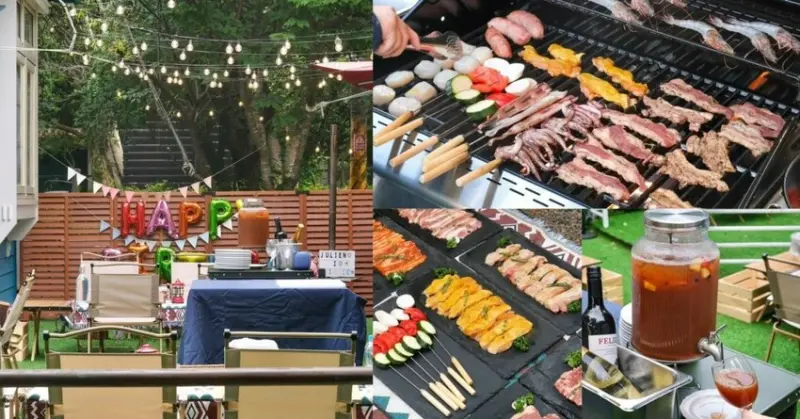 台北市士林區朱里昂法式廚房｜陽明山最夢幻的戶外烤肉派對，奢華海陸食材+香檳打造奢華饗宴!