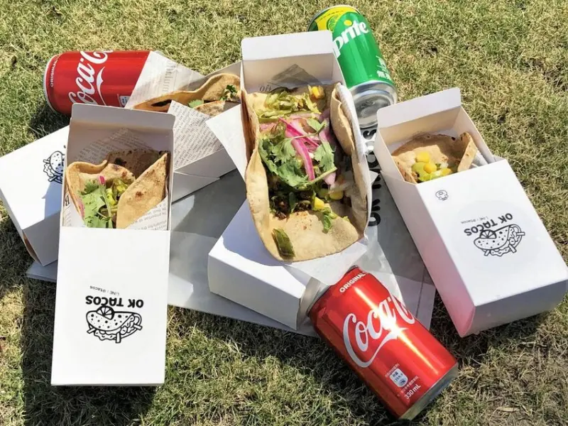 OK TACOS｜特製健康低脂咖哩墨西哥Tacos夾餅！純手工製作全麥餅皮！天母美食推薦、天母下午茶推薦、天母外帶推薦、台北美墨料理推薦、台北美食推薦