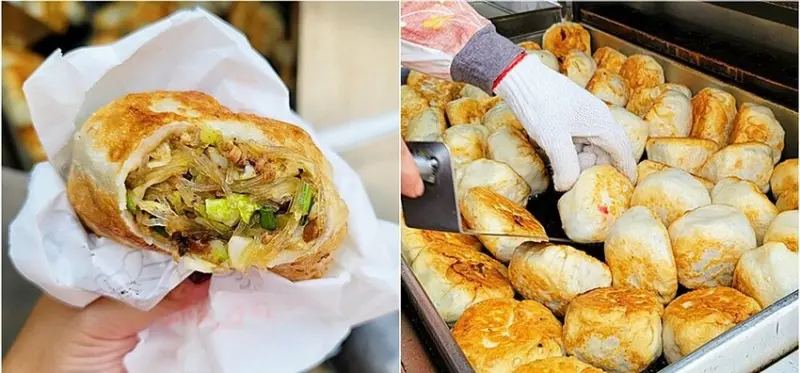 在地超人氣排隊午茶小吃，大顆水煎包、內餡飽滿一出爐就秒殺，還有爆汁雞翅也不容錯過，只要銅板價！！