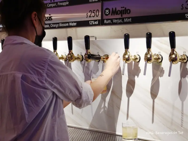 台北大安—OMG, Beverages On Tap｜西式汲飲雞尾酒與台式滷肉飯的輕鬆小酌｜東區、忠孝復興、忠孝敦化、瑠公圳公園、SOGO
