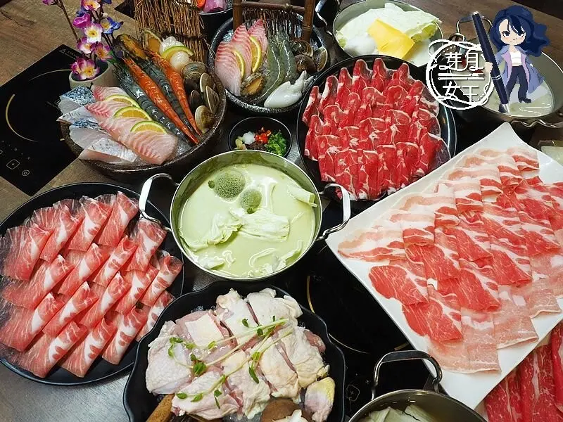 吃過那麼多家火鍋，就桃園這家火鍋有獨特的抹茶牛奶鍋，超可愛的抹茶嗑睡熊也有，胡椒老火湯爆炸好喝！