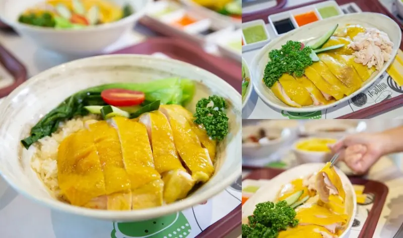桃園美食｜瑞記海南雞肉飯（大江店）～鮮嫩多汁海南雞飯道地好味道，中壢大江購物中心必吃美食