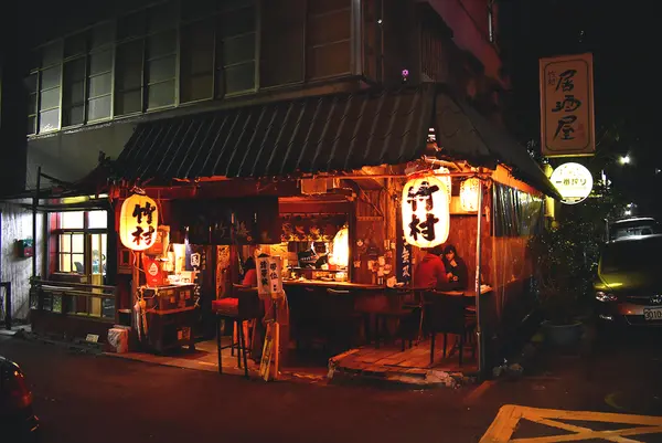 台北/竹村居酒屋/雖然是老梗的我可能不會愛你居酒屋/但好吃又划算沒話說啦/推奶油金針菇 明太子玉子燒 烤飯糰/看得到台北101