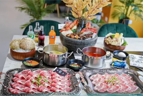 | 高雄美食 |超殺！五倍券加碼 滿6000送2000熱帶雨林浮誇系澎湃海鮮拼盤/最美火鍋花花世界鍋物 高雄左營旗艦店