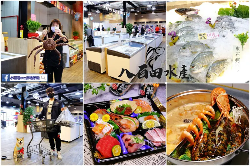 【食。桃園】八百田水產〜百種海鮮任你挑！不用跑海港，就能買到新鮮活跳跳的海鮮，超狂波龍+九品盛和1500元有找！