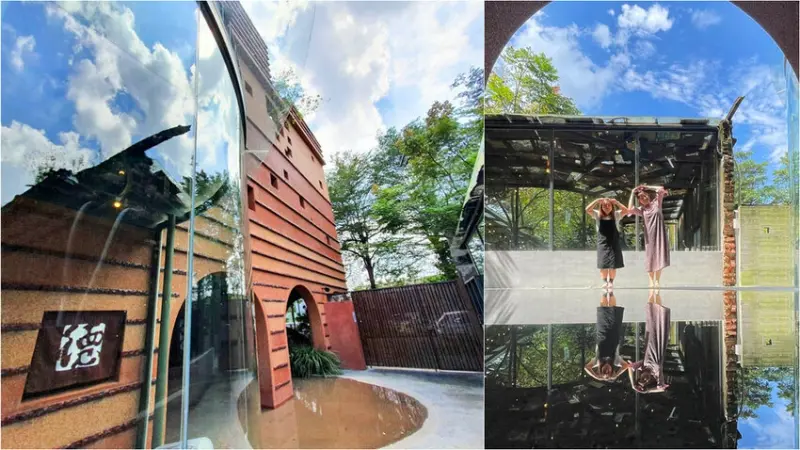 【竹田玻璃屋民宿推薦】德旅店 老屋改造~網美必住夢幻民宿！竹田版天空之鏡 背包客｜包棟 走出竹田火車站的世外桃源