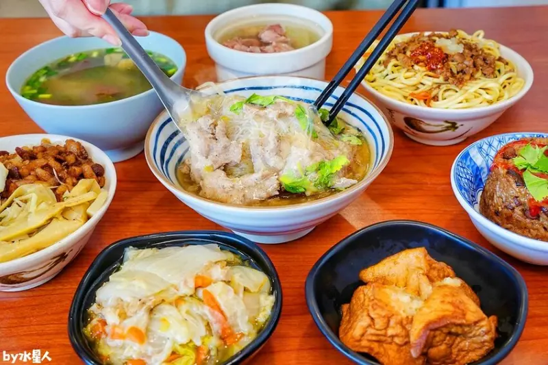 王爺王肉羹：台中水湳中央公園美食，傳統早午餐推薦魚翅肉羹炒麵豬血湯