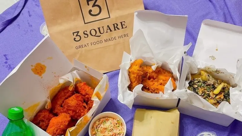 【食記】【松山美食】數位美食廣場─3 SQUARE的大蘋果辣雞翅口味太絕（內有菜單）