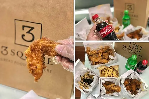 （外送美食）大蘋果辣雞翅～3SQUARE數位美食廣場～網路雲端廚房吃美食超方便！現炸美味辣雞翅免出門就吃得到！新品愛文芒果口味酸甜超開味！