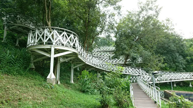 ★嘉義竹崎★【竹崎親水公園】野薑花仙子步道/天空走廊/杜鵑花仙子步道/兒童戲水區/弘景橋/千禧橋，親子同遊好去處。