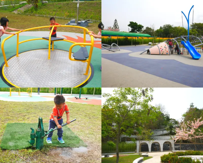 [嘉義]竹崎親水公園，2020更新版！大鯨魚游進公園/天空走廊親近山林/嘉義玩水玩沙親子景點