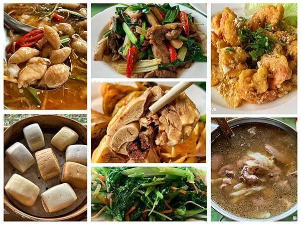 苗栗大湖客家美食－好農村客家美食廣場．酸得夠味的薑絲大腸．鮮甜的白斬土雞桔醬，還有許多客家料理．寵物友善餐廳