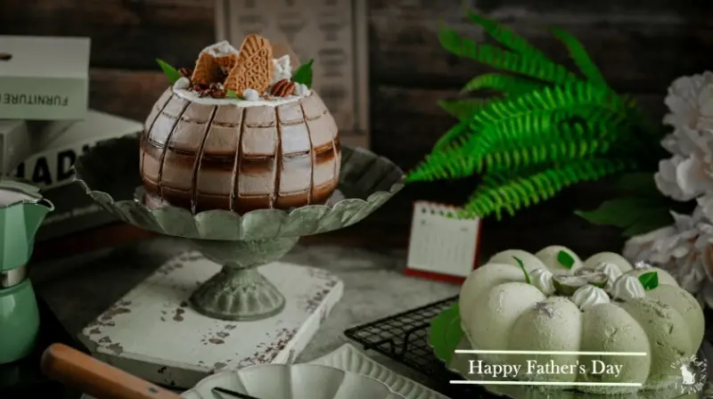 台中｜2022 父親節蛋糕推薦  繽紛橡木桶 巧克力蛋糕 – 羅勒傳奇 甜羅勒杏仁蛋糕  要選哪一款!　馥漫麵包花園預購中