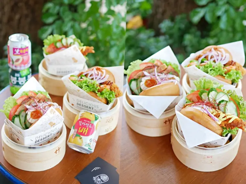 就是要 chill！好吃又好拍的療癒系黃金炸刈包『樹下キノシタ』涮嘴黃金炸餃子也不能錯過的日系戶外小攤！台南美食｜台南下午茶｜台南中西區 - 曼達愛吃鬼