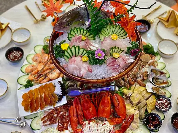 [林口美食] 滿漢創意餐廳 國宴主廚掌勺 超浮誇海陸痛風餐 年菜圍爐聚餐外帶 林口尾牙推薦 林口年菜推薦 林口春酒推薦 林口桌菜推薦 林口合菜推薦 林口長庚醫院站美食 @蛋寶趴趴go
