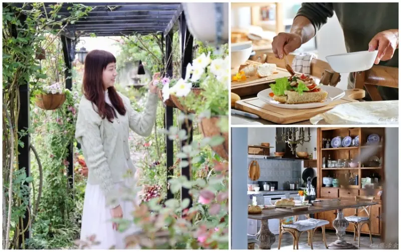 彰化埔心下午茶｜波粼咖啡館，隱藏版下午茶預約制，玫瑰花園浪漫指數大破表