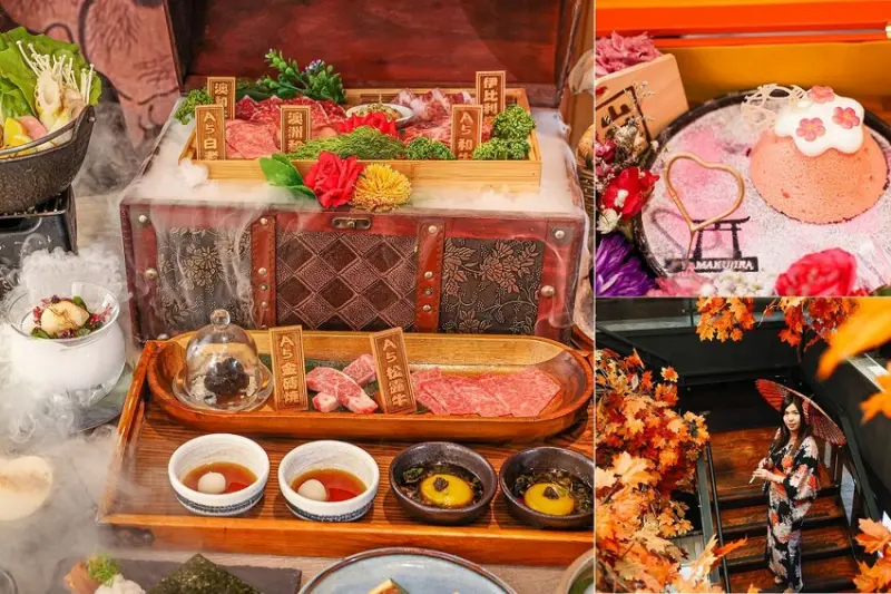 新品逸品和牛宴太強！A5和牛寶箱白霧繚繞超浮誇，吃的到日本和澳洲和牛，儀式感慶生超驚喜，免費浴衣體驗，山鯨燒肉