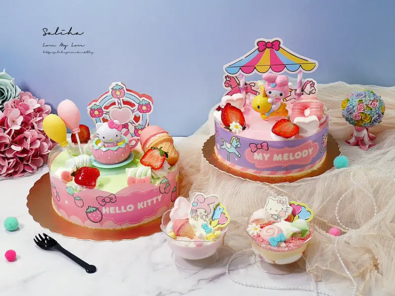 可愛到捨不得吃！85度C甜蜜夢幻樂園新上市！超可愛Hello Kitty、My Melody蛋糕加送相框