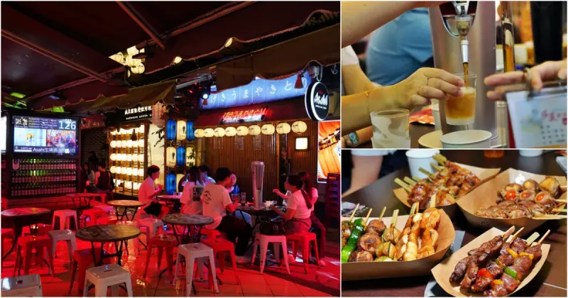 台中最強露天串燒！激旨燒き鳥Gekiuma Yakitori 台灣總店，推出「零下2度C」EXTRA COLD黑、白啤酒。