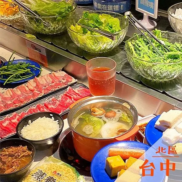 花漾轉轉鍋｜台中迴轉火鍋吃到飽推薦 @neru.foodie / 丸の良食