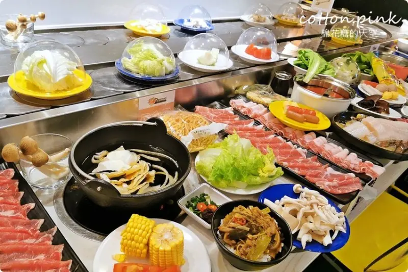 台中火鍋吃到飽這家最特別！一中花漾轉轉鍋迴轉火鍋吃到飽菜單升級～最低一人只要199元 - 棉花糖的天空