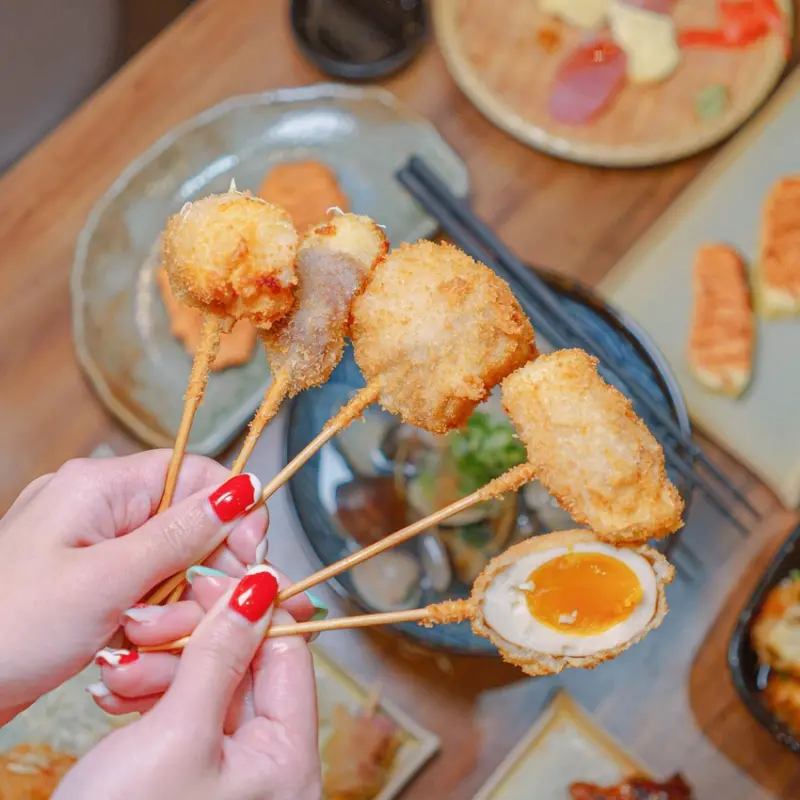 牛肉起司、干貝串炸必點，從冷盤、主食、到串燒和生魚片，晚餐宵夜都超適合的日式居酒屋 | 【新北 板橋區】壹玖酒六 • 日式料理