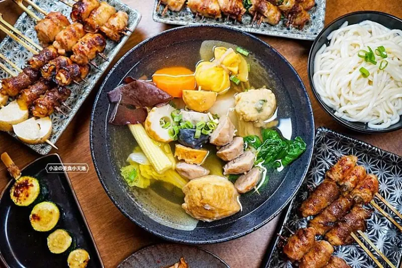 太原夜市人氣串燒”吾曹炭燒專門”開店囉！！40種以上創意串燒+獨門醬料，日式關東煮暖暖吃超滿足(寵物友善餐廳)