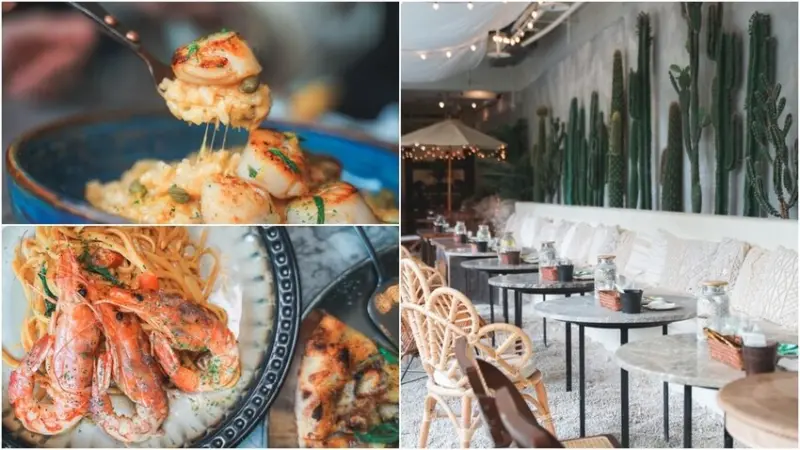 海灘叢林 A Beach ▏戶外沙灘、叢林讓你美照拍不完 打造城市裡的小綠洲。別說它只是網美餐廳 餐點也好吃到爆炸。捷運101世貿站