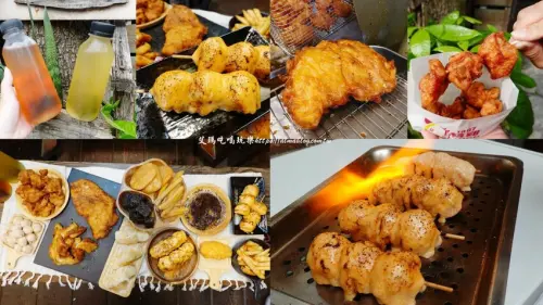 這家台日炸物店好有特色！提供小木屋內用區，明太子加唐揚雞直接炙燒起來！炸物25元起～