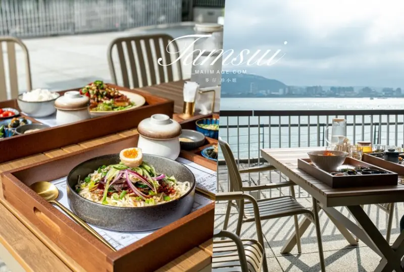 淡水美食推薦｜時光樹影河岸景觀餐廳～河景第一排河畔絕美景觀、浪漫夕陽打卡新熱點，老宅變身氣氛餐廳值得