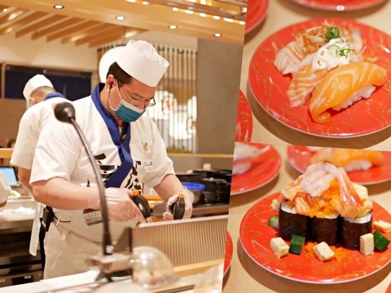 南部唯一！來自東京埼玉縣的美味迴轉 SUSHI『合點壽司』2022新開幕台南三井美食推薦美食來啦！台南美食｜歸仁美食｜台南歸仁區 - 曼達愛吃鬼