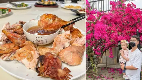 屏東美食｜超美庭院景觀現烤的桶仔雞超好吃/明月湖戶外休閒餐廳