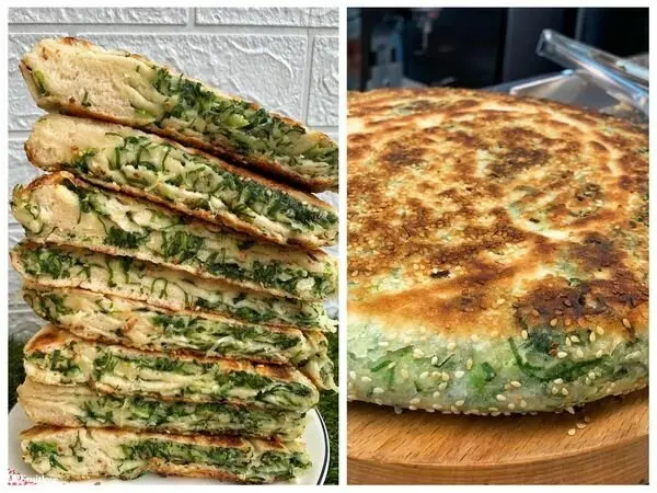 台中大里- 蔥小餅回來囉~~~內新市場美食 ，必吃美食 ，小食幷蔥小餅