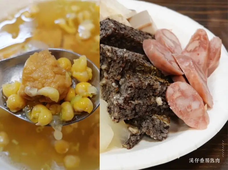 台南中西區—溪仔香腸熟肉｜台南特色粉腸蟹丸黑白切 關東煮湯頭無限續碗｜金華路、神農街