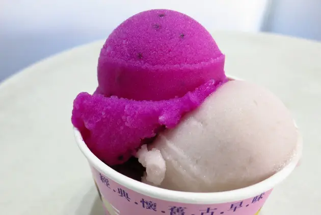 【頭城美食】聯發芋冰老店。阿ㄋ蔥油餅