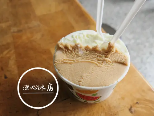 FOOD｜宜蘭市區—涼心冰店（黑店冰店）｜銅板價的香濃古早味綿綿冰｜蘭城晶英、星月廣場