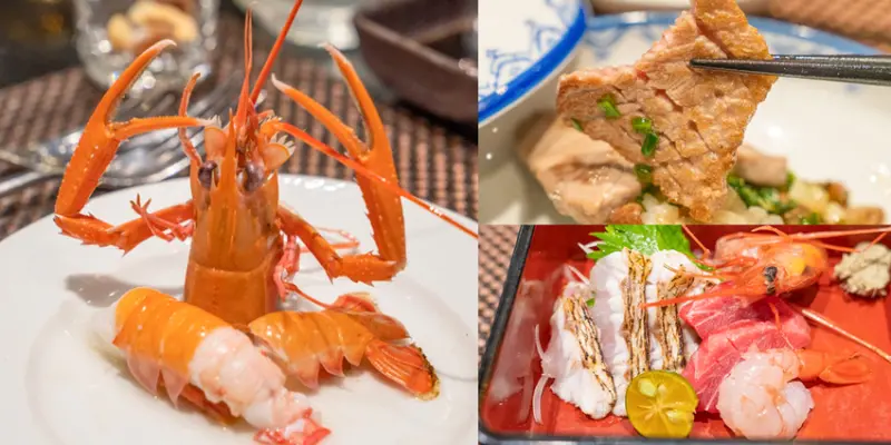 宜蘭美食 饗宴鐵板燒 ｜爽嗑頂級互動式鐵板燒！ 宜蘭必吃名單，澎湃海膽龍蝦、 軟嫩鮑魚超滿足！ · 算命的說我很愛吃