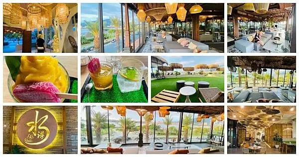 新北海景餐廳【水灣八里旗艦店 】八里左岸海景第一排/全新升級BALI2.0峇里島風景觀餐廳/棕梠茅草屋陽傘座位區/充滿度假風超Chill海景餐廳
