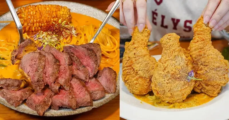 春三朝午：台中必吃早午餐，超狂3隻酥炸雞腿義大利麵、雙倍牛排