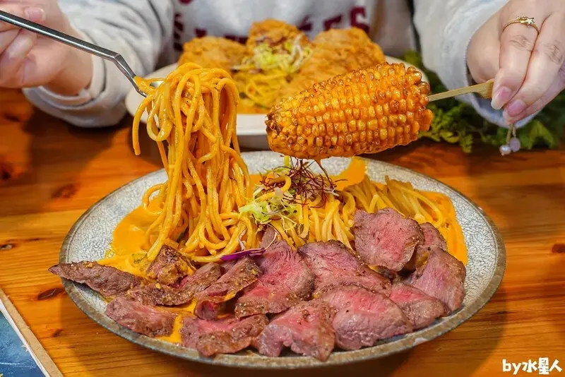 春三朝午：台中必吃早午餐，超狂3隻酥炸雞腿義大利麵、雙倍牛排