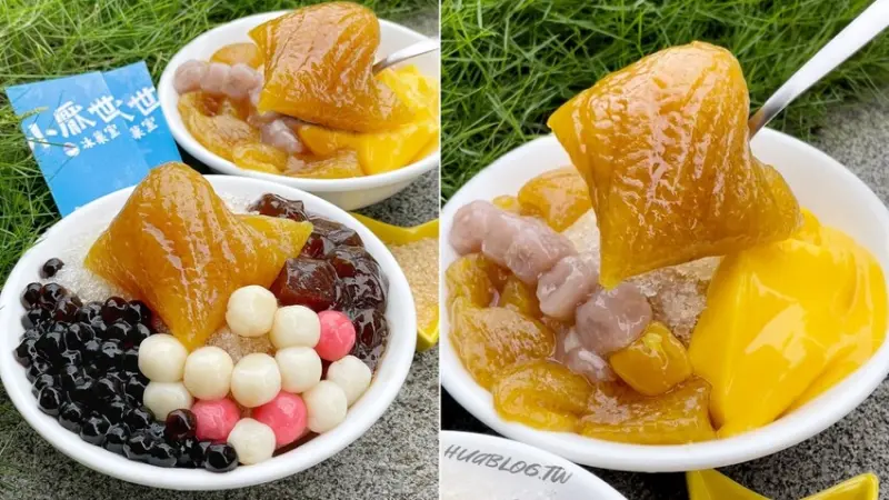 【新竹美食】北台灣也吃得到鹼粽冰啦！就在竹北『小厭世冰菓室』，沾點紅糖更對味！手工黑糖粉粿，軟Q有嚼勁，黑糖香氣四溢！炎炎夏日來一碗鹼粽冰清涼又消暑，同時還有飽足感～ - 阿華田的美食日記