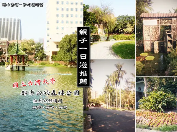 【親子一日遊推薦】國立台灣大學 享受龐大芬多精的洗禮 位於公館商圈 好玩、好吃、好買
