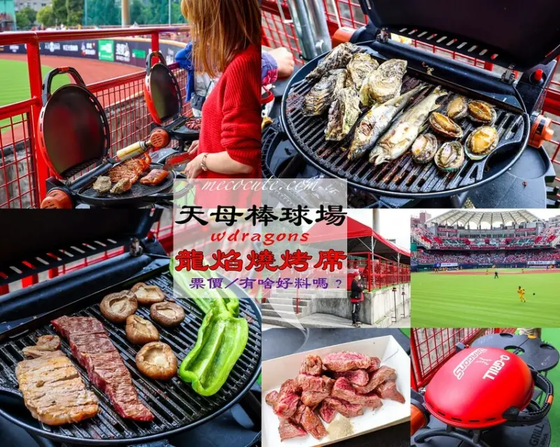 【天母棒球場味全龍烤肉區】 龍焰燒烤席評價，票價、燒肉食材推薦！看比賽＋烤肉一次滿足