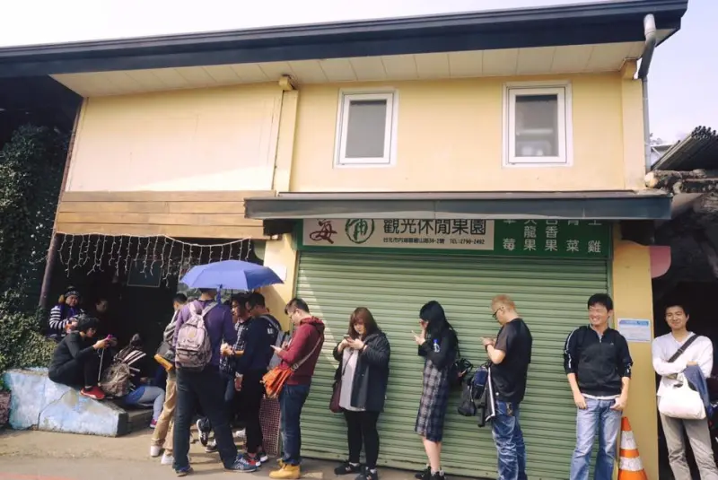 [台北旅遊]內湖莓圃觀光休閒果園採草莓，滿滿一整條街!!隨你挑一間