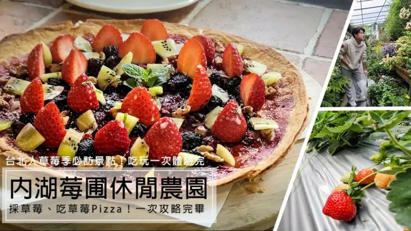 2020草莓季必訪！內湖莓圃休閒農園，採草莓吃草莓一次滿足的親子景點 - D&W-黑白雙搭-國內美食旅遊|情侶約會景點|生活3C開箱