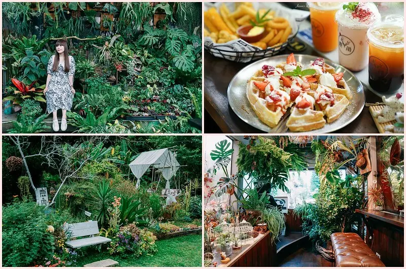 【苗栗三義│美食】鹿角Cafe。隱藏在三義深山內的植栽景觀巴士咖啡廳，吃草莓鬆餅拍拍網美照