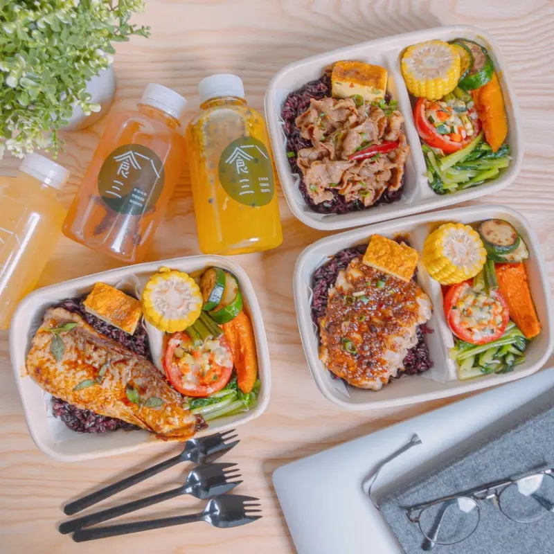 份量超多的健康餐盒，五星級主廚操刀、還有特色三杯虱目魚，豐富品項、天然食材與飲品 | 【台北 內湖區】食三食堂 內湖店