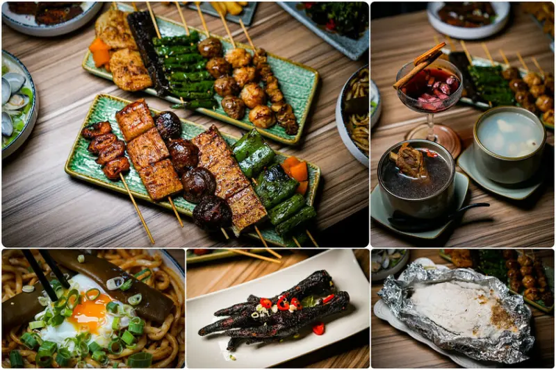 最潮台式串燒在東區！猶如置身台客復古酒吧，不僅串燒平價又美味，還有超多創意調酒，冰糖霸王雞爪必點，宵