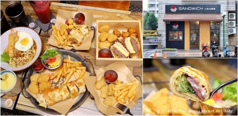 桃園美食｜肉sandwich桃園國聖店～桃園早午餐、三明治、漢堡、酥皮蛋餅、咖哩烏龍麵現點現做、澎湃又美味