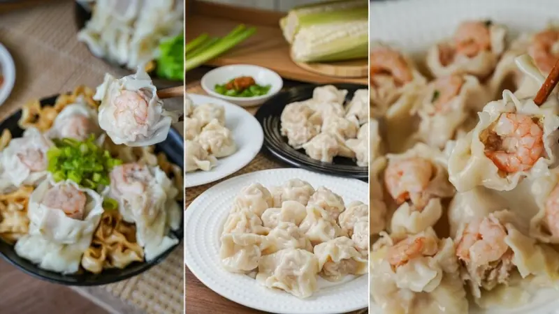 台中美食｜皮薄內餡飽滿水餃用料實在/蝦仁餛飩新鮮大顆好好吃/周記餃子專賣店-小綠阿嬤水餃